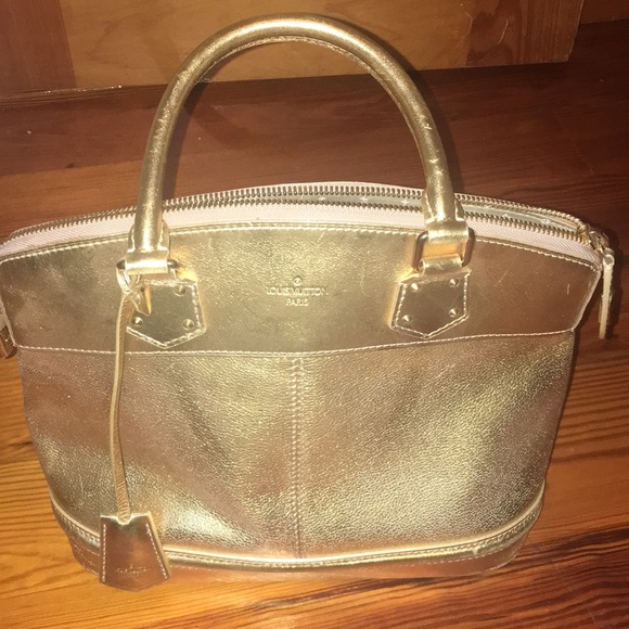 louis vuitton gold purse